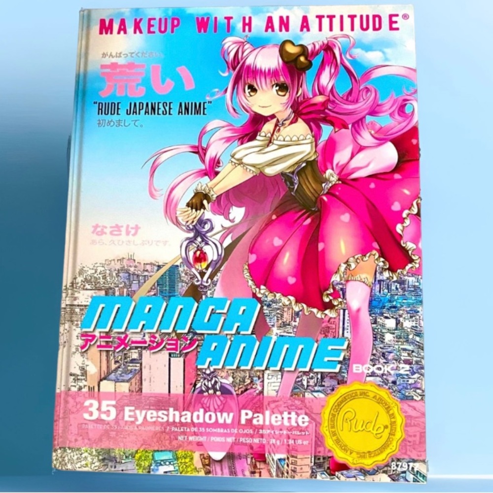 👩🏻‍🎤Manga Anime Eye Shadow Palette, “Make-up with an Attitude”, NWT